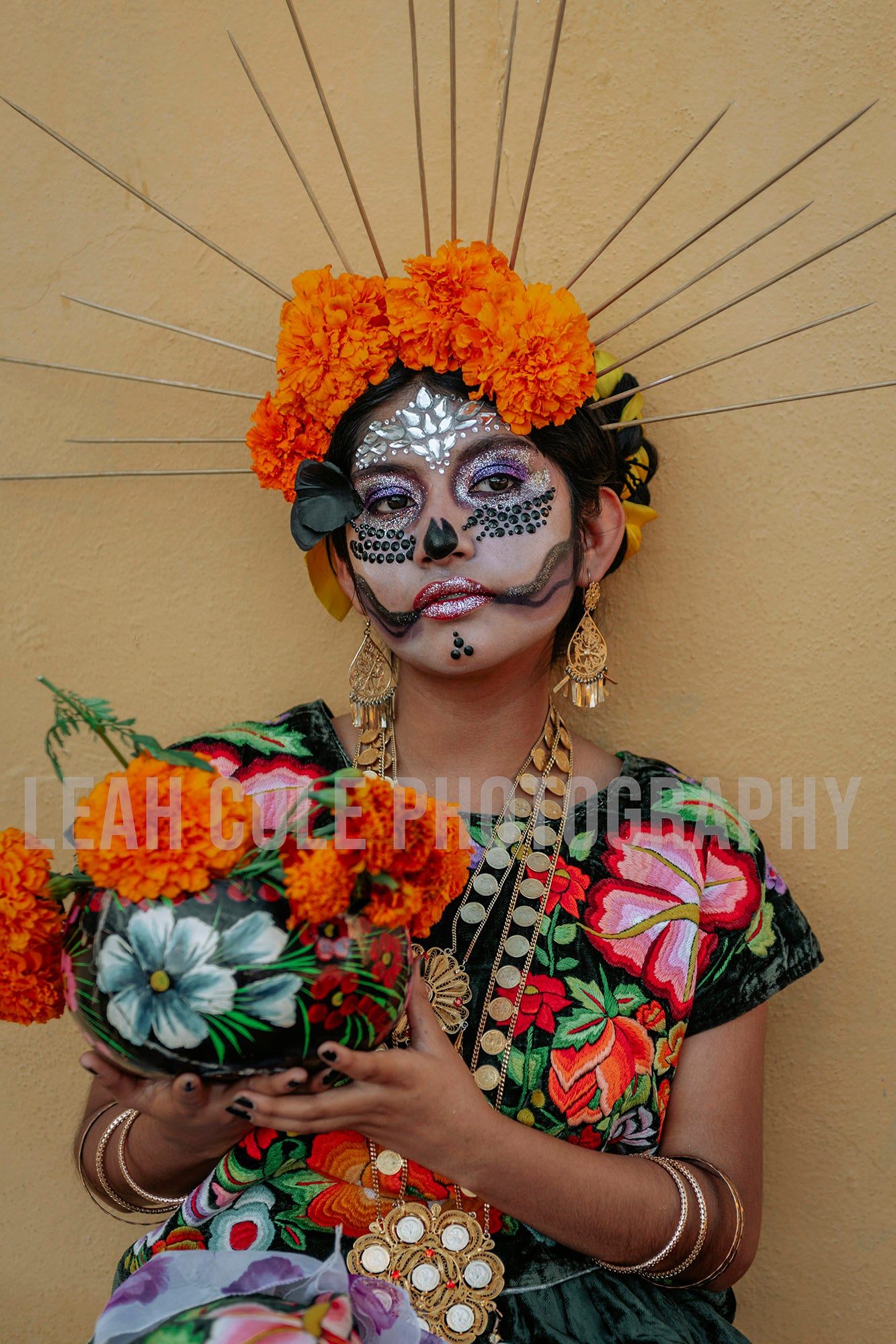 La Catrina - Yellow (portrait)